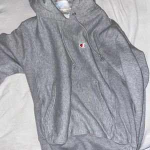 champion grey hoodie size S